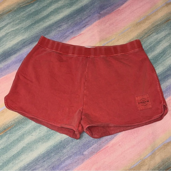 Coach Garment Dye Retro Sweatshorts Burnt Sienna Size XL - Picture 4 of 9